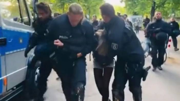 Polise karşı koyan Alman vekil gözaltına alındı