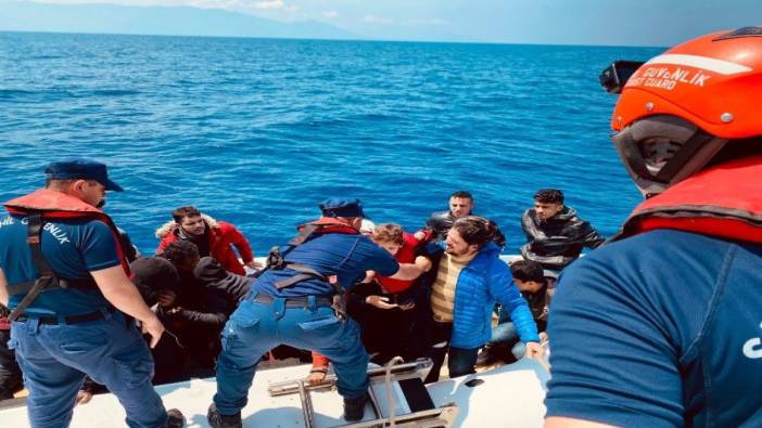 Sahil Güvenlik'ten kaçak göçmen toplama operasyonu