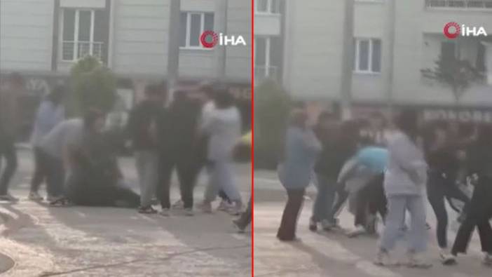 Arnavutköy'de bir grup genç tekme tokat kavga etti. Kızlar da kavgaya karıştı