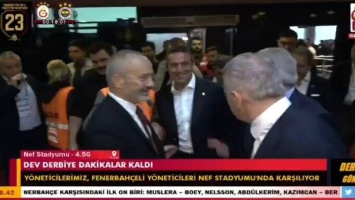 Ali Koç Galatasaray TV kameralarına gülerken yakalandı