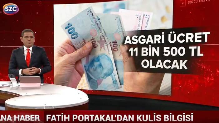 Fatih Portakal asgari ücreti canlı yayında açıkladı