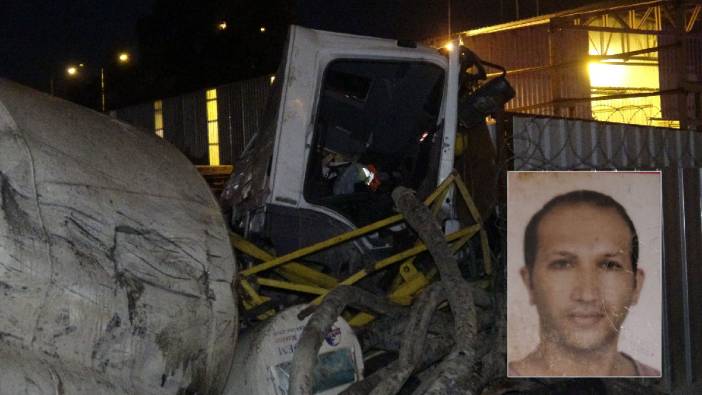 Balçova'da beton mikseri metro inşaatına uçtu. sürücüsü hayatını kaybetti