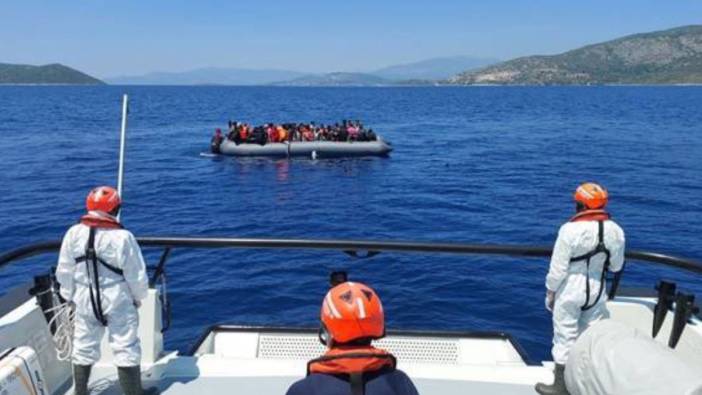Sahil Güvenlik'ten kaçak göçmen toplama operasyonu