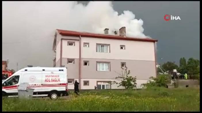 Ankara’da yıldırım düşen evde yangın çıktı
