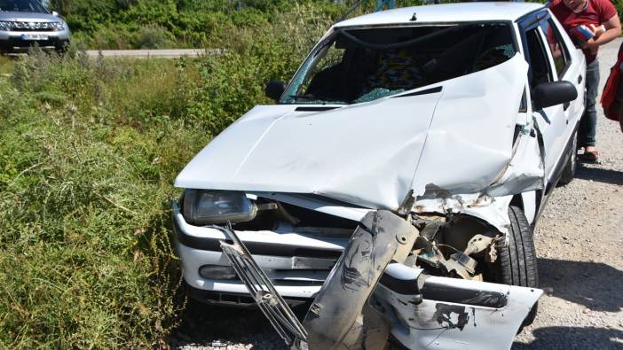Sinop’ta feci  kaz: Sürücü yaralandı