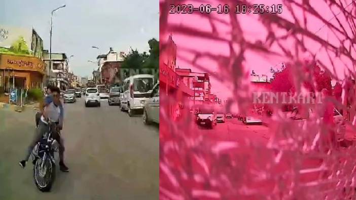 Belediye otobüsüyle motosikletin çarpıştığı kaza kamerada: 1 ölü, 1 yaralı