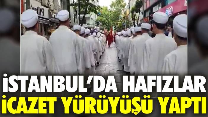 İstanbul'da sarıklı cübbeli icazet töreni