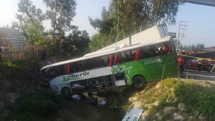 Yolcu otobüsü ile kamyon çarpıştı: 1 ölü 28 yaralı