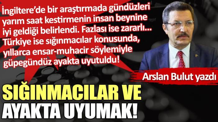 Sığınmacılar ve ayakta uyumak!