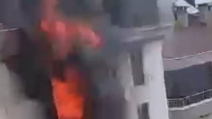 Lahmacun salonun ateşi otel yaktı