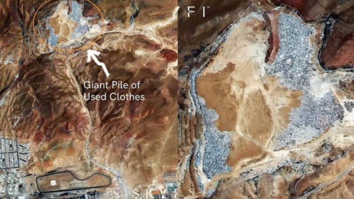 ‘Moda atıkları dağı’ artık uzaydan görülüyor: Parçalanması 200 yıl kadar sürecek