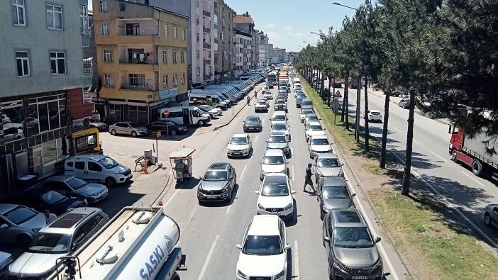 Samsun-Ordu kara yolunda trafik durma noktasına geldi