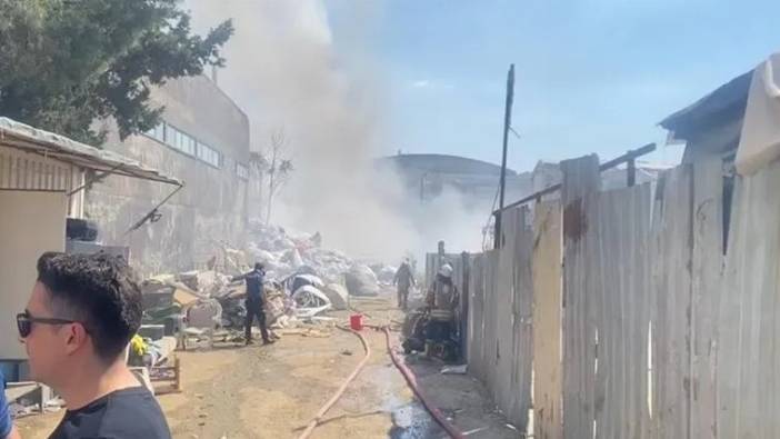 Tuzla'da geri dönüşüm tesisinde yangın