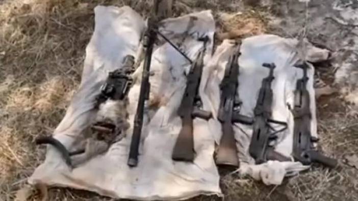 MSB duyurdu 'Irak'ın kuzeyinde PKK'ya ait silahlar ele geçirildi'