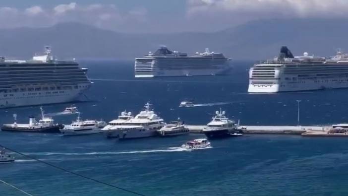 Yunanistan Myknos’ta 5 cruise gemisi ile 14 bin turist ağırladı. İzmir’e ise yıllardır cruise gemileri gelmiyor