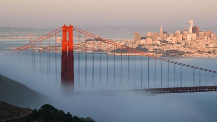 Golden Gate Köprüsünde sis etkili oldu