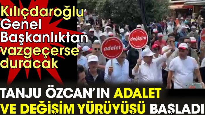 Tanju Özcan ‘Adalet ve Değişim’ yürüyüşüne başladı