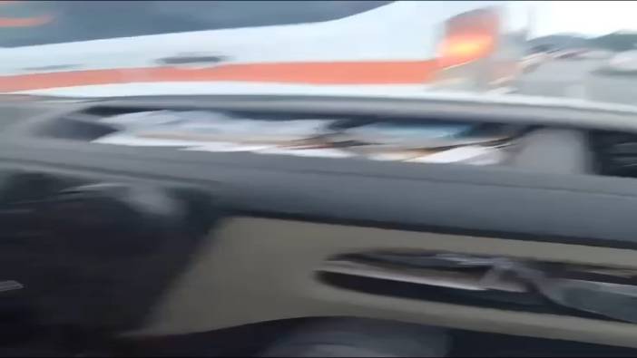 Pes dedirten olay: Peşine takıldığı ambulansa arkadan çarptı