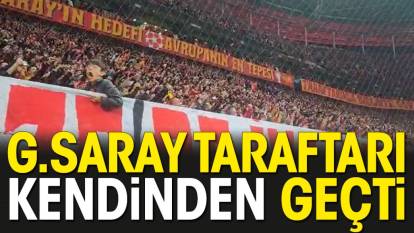 Saniye saniye Galatasaray'ın golü. Tribünler kendinden geçti