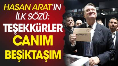 Hasan Arat Beşiktaş'ın başkanı olarak ilk kez konuştu. Serdal Adalı'ya çarpıcı sözler söyledi