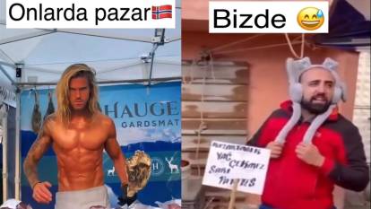 Norveç’te bir pazarcı Türkiye’de bir pazarcı. Aradaki farkı bulun