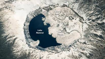 NASA paylaştı: Astronotlar Nemrut Krater Gölü’nü fotoğrafladı