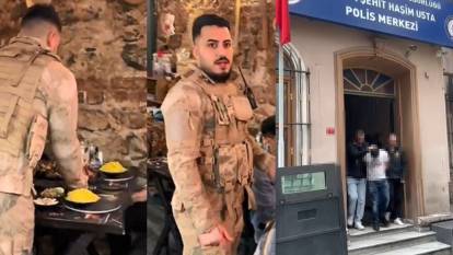 Beyoğlu'nda restoranda askeri üniforma ile servis yapan şüpheli tutuklandı