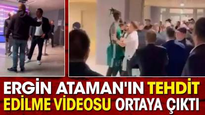 Ergin Ataman'ın tehdit edildiği görüntüler ortaya çıktı. Maç sonu koridorda akıl almaz hareket