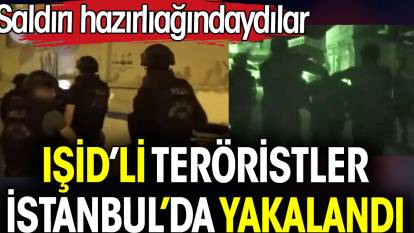 IŞİD'li teröristler saldırı hazırlığındayken İstanbul'da yakalandı