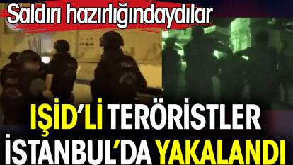 IŞİD'li teröristler saldırı hazırlığındayken İstanbul'da yakalandı