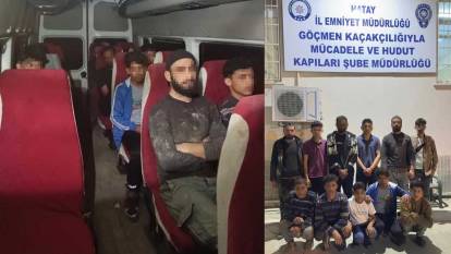 Hatay'da göçmen kaçakçılığı operasyonu: Minibüste 11 kaçak yakalandı