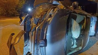Eskişehir'de trafik kazası: Takla atan cip kullanılamaz hale geldi
