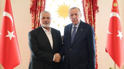 Erdoğan Hamas lideriyle görüştü