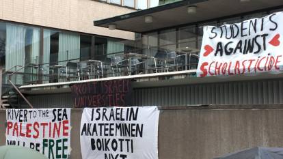 Üniversite öğrencilerinden Filistin’e destek