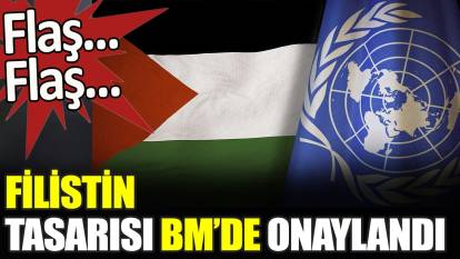 Son dakika... Filistin tasarısı BM'de onaylandı
