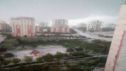Ankara’da sağanak ve dolu yağışı etkili oldu