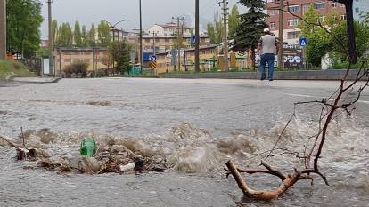 Erzurum'da yağışlı hava etkili oldu