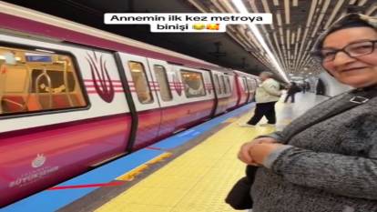 59 yaşındaki kadın ilk defa metroya bindi "Güzelmiş kız!"
