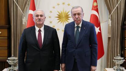 Erdoğan eski Yargıtay Başkanı Akarca'yı kabul etti