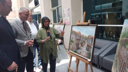 Seydişehir'de açılan resim sergisi büyük ilgi gördü