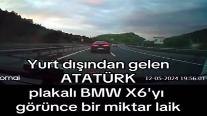 Atatürk plakalı araç gören gençlerin tepkisi sosyal medyada viral oldu