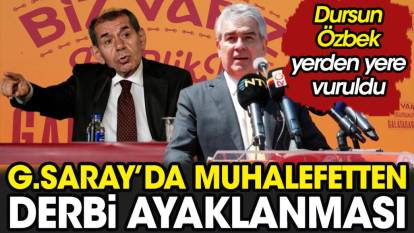 Galatasaray'da muhalefetten Fenerbahçe ayaklanması. Dursun Özbek yerden yere vuruldu