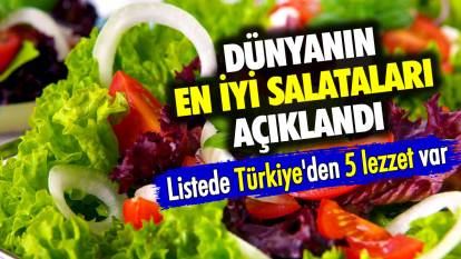 Dünyanın en iyi salataları açıklandı. Listede Türkiye'den 5 lezzet var
