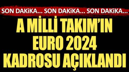 A Milli Takım'ın EURO 2024 kadrosu açıklandı. Montella kararını verdi