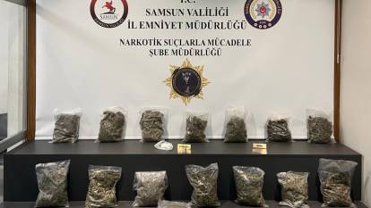 Samsun’da uyuşturucu ticaretine 2 gözaltı