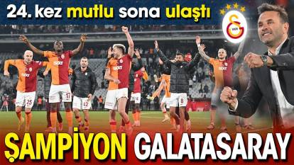 Flaş.. Flaş.. Şampiyon Galatasaray!