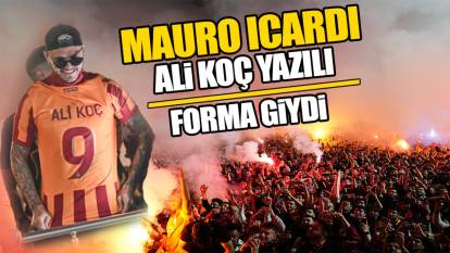Icardi Ali Koç yazılı forma giydi. Şampiyon ilk kutlamasını Florya’da yaptı