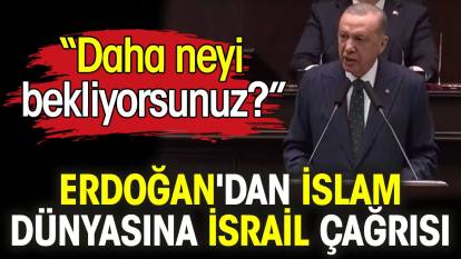 Erdoğan'dan İslam dünyasına İsrail çağrısı: Daha neyi bekliyorsunuz?