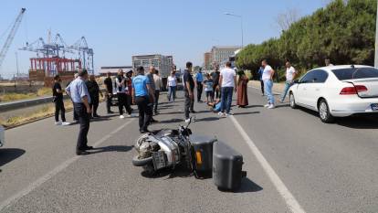 Tekirdağ’da motosiklet kazası