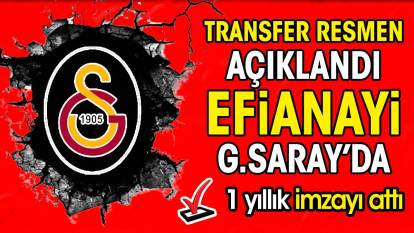 Transfer resmen açıklandı. David Efianayi Galatasaray'da